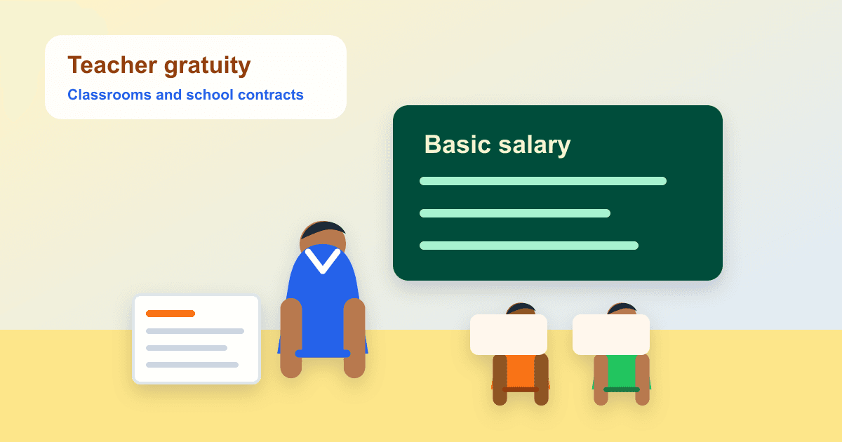 UAE teacher gratuity calculator for private school employees