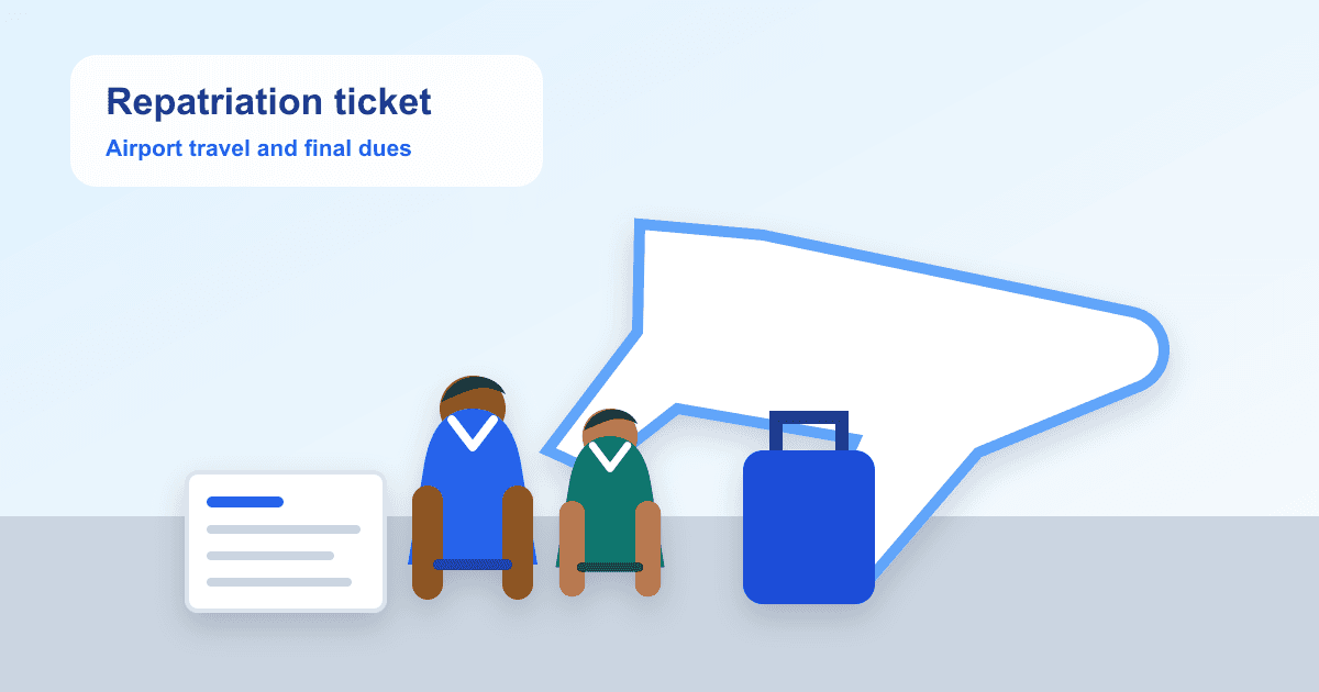 Repatriation Ticket and Final Settlement in UAE UAE repatriation ticket and final settlement guide